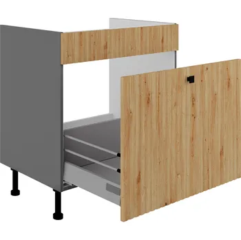 Kuchyňská skříňka Spodní skříňka pod dřez se šuplíkem Premium Box 80 ZL 1S BB Ava antracit / artisan MDF