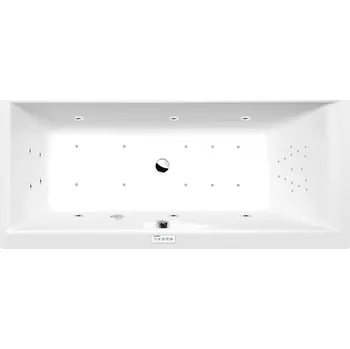 Vana CLEO hydromasážní vana, 160x75x48cm, Highline Hydro-Air, chrom