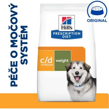Krmivo pro psa Hill's PD Dog C/D Metabolic&Multicare Urinary Struvite&Obesity Chicken 1,5kg