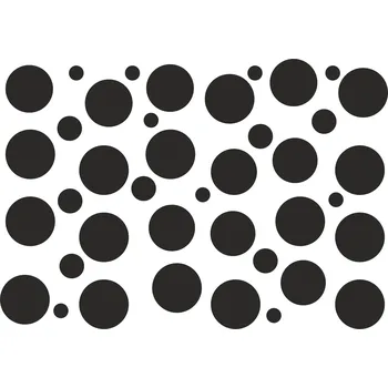 Samolepící dekorace NÁLEPKY NA ZEĎ HRÁŠEK, VELKÉ TEČKY