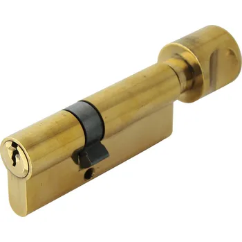 Vložka do dveří DOMINO Stavební cylidrická vložka DMO 51/41G barva mosaz s knoflíkem