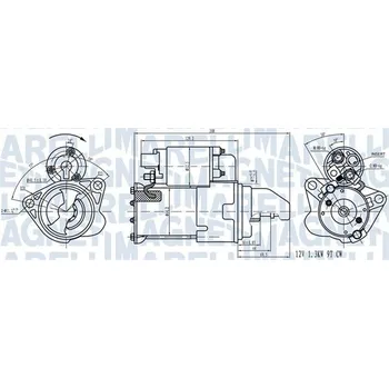 Startér Startér MAGNETI MARELLI 063721543010