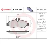 Sada brzdových destiček, kotoučová brzda BREMBO P 50 084