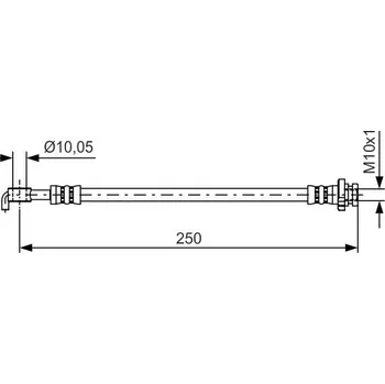 Brzdová hadice Brzdová hadice BOSCH 1 987 481 434
