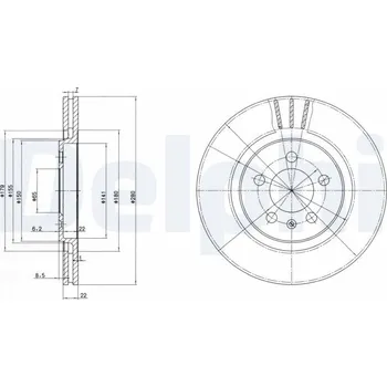 Brzdový kotouč Brzdový kotouč DELPHI BG2713