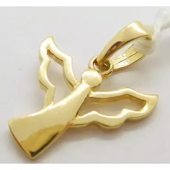 Přívěsek Klenoty Budín Zlatý hladký andělíček ze žlutého zlata 585/0,69gr HK3220 (Klenoty Budín Zlatý hladký andělíček ze žlutého zlata 585/0,69gr HK3220)