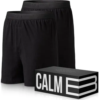 Boxerky Calm B Volné trenky černé 2-pack Velikost: S