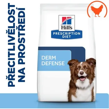 Krmivo pro psa Hill's PD Dog Derm Defense Alergen Free Enviromental Sensitive 12kg