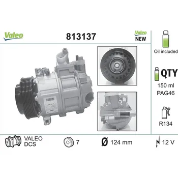 Kompresor klimatizace Kompresor, klimatizace VALEO 813137