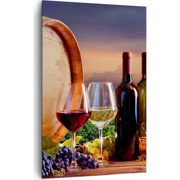 Obraz Velký obraz do obýváku XXL 80x120 Vinice moderní, tištěný na plátně