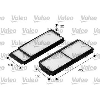 Ventilátor topení a klimatizace Filtr, vzduch v interiéru VALEO 698892