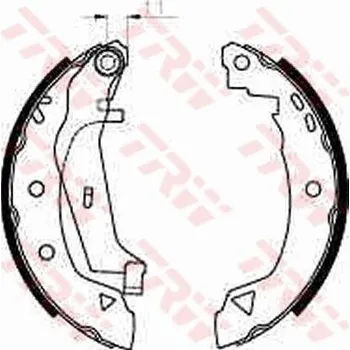 Brzdová čelist Sada brzdových čelistí TRW GS8240