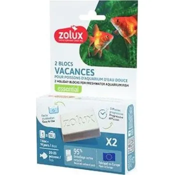 Krmivo pro rybičky Blok krmný HOLIDAY pro akv.ryby 2x40g Zolux