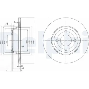 Brzdový kotouč Brzdový kotouč DELPHI BG2783