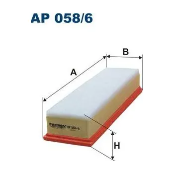 Vzduchový filtr Vzduchový filtr FILTRON AP 058/6