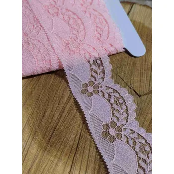 Krajka Silonová krajka šíře 40 mm barva lososová