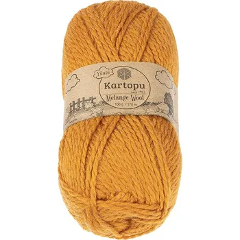 Příze Bellatex Příze MELANGE WOOL Hořčicová