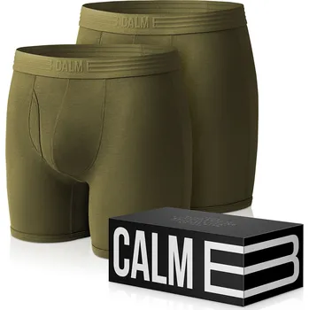 Boxerky Calm B Boxerky tmavě zelené 2-pack Velikost: S