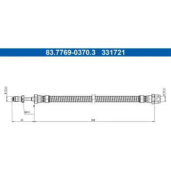 Brzdová hadice Brzdová hadice ATE 83.7769-0370.3