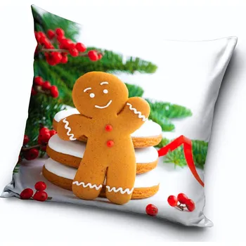 Povlečení TipTrade s.r.o. Dekorační polštářek Vánoční Perníček - vyp