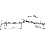 Brzdová hadice BOSCH 1 987 481 597