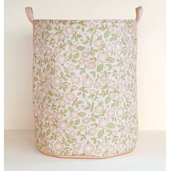 Úložný box A Little Lovely Company úložný koš na hračky květiny růžový