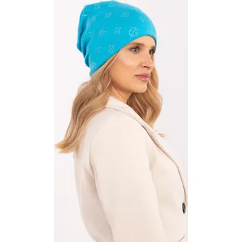 Čepice Čepice s kašmírem Wool Fashion Italia tyrkysová EU velikost: Univerzální