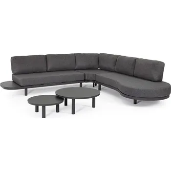 Pohovka BIZZOTTO Zahradní set pohovky a konferenčních stolků HERCULES antracit