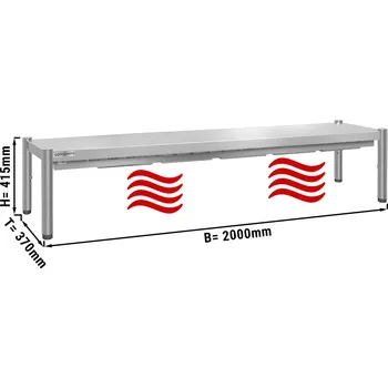 Lednice G.Gastro Tepelný most PREMIUM 2,0 m - s 1 policí výška 0,4 m