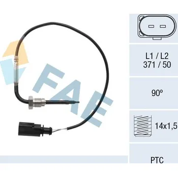 Čidlo automobilu Čidlo, teplota výfukových plynů FAE 68092
