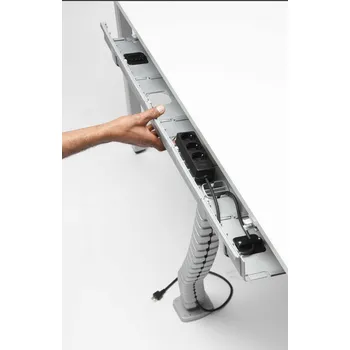 kabelová chránička Kabelový kanál FOLD výsuvný - bílý, šedý nebo černý Barva: černá, Fold délka žlabu: 820 mm délka 820 nebo 1220 mm