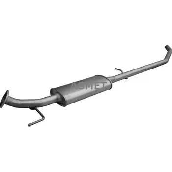 Výfukový systém Střední tlumič výfuku ASMET 05.284