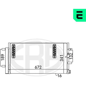Výparník klimatizace Kondenzátor, klimatizace ERA 667048