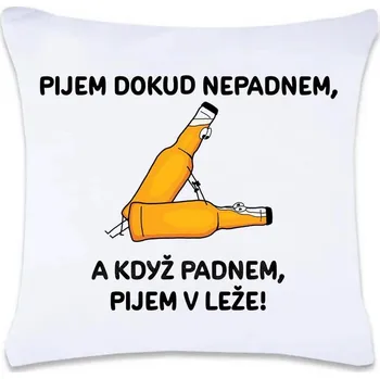 Dekorativní polštářek DOBRÝ TRIKO Polštář s potiskem Pijem 40 x 40 cm Oboustranný tisk: ANO