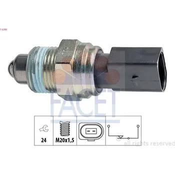 Spínač, světlo zpátečky FACET 7.6205