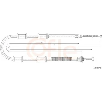 Autodíl Tažné lanko, parkovací brzda COFLE 12.0745
