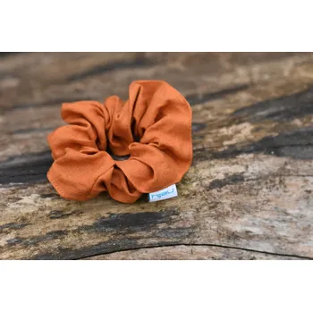 Nelly Lněné gumičky do vlasů Barva gumičky: Oranžová