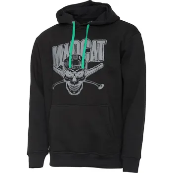 Rybářské oblečení Madcat Mikina Skull Hoodie Black