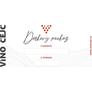 Dárkový potravinový koš Dárkový poukaz bílý - hodnota 1000 Kč DPB2