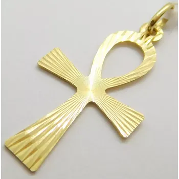 Přívěsek Klenoty Budín Zlatý gravírovaný velký přívěsek keltský křížek 585/0,91gr HK3222 (Klenoty Budín Zlatý gravírovaný velký přívěsek keltský křížek 585/0,91gr HK3222)