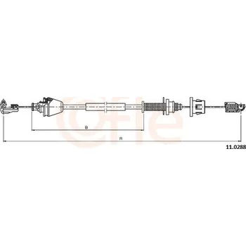 Plynové lanko Lanko plynu COFLE 92.11.0288