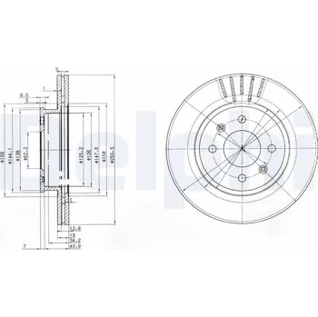 Brzdový kotouč Brzdový kotouč DELPHI BG3934