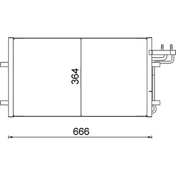 Výparník klimatizace Kondenzátor, klimatizace MAHLE AC 374 000S