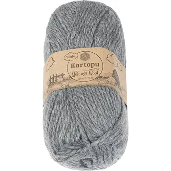 Příze Bellatex Příze MELANGE WOOL Šedá