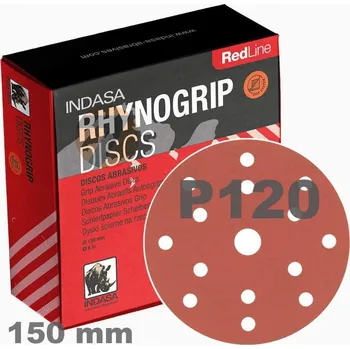Brusný papír Indasa Br. kotouč RL VELCRO 150mm SZ P120 17děr 50 ks