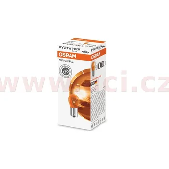 Žárovka 12V 21W (patice BAU15s) oranžová OSRAM (sada 10 ks) OSRAM OR 7507K