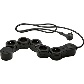 Napájecí kabel TRONIC® Ohebná zásuvková lišta (zásuvková lišta/černá)