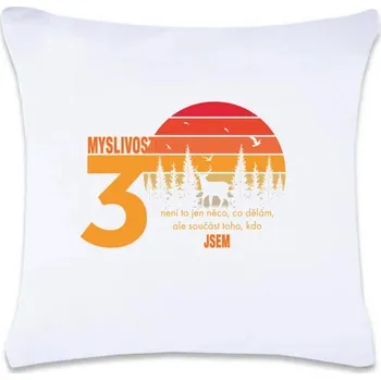 Dekorativní polštářek DOBRÝ TRIKO Polštář k narozeninám 30 let myslivost 40 x 40 cm Oboustranný tisk: NE