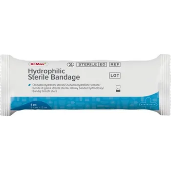 Dr. Max Hydrophilic Sterile Bandage 8 cm x 5 m 1 ks