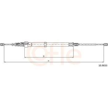 Auto-moto Tažné lanko, parkovací brzda COFLE 10.9033